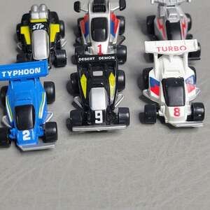 Funrise Micro Action Machines Sprint Car Race Car Lot of 6 Vintage 80s Toys Cars